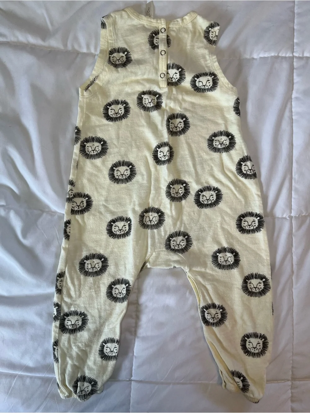Rylee + Cru Cream Lion Print Sleeveless One-Piece